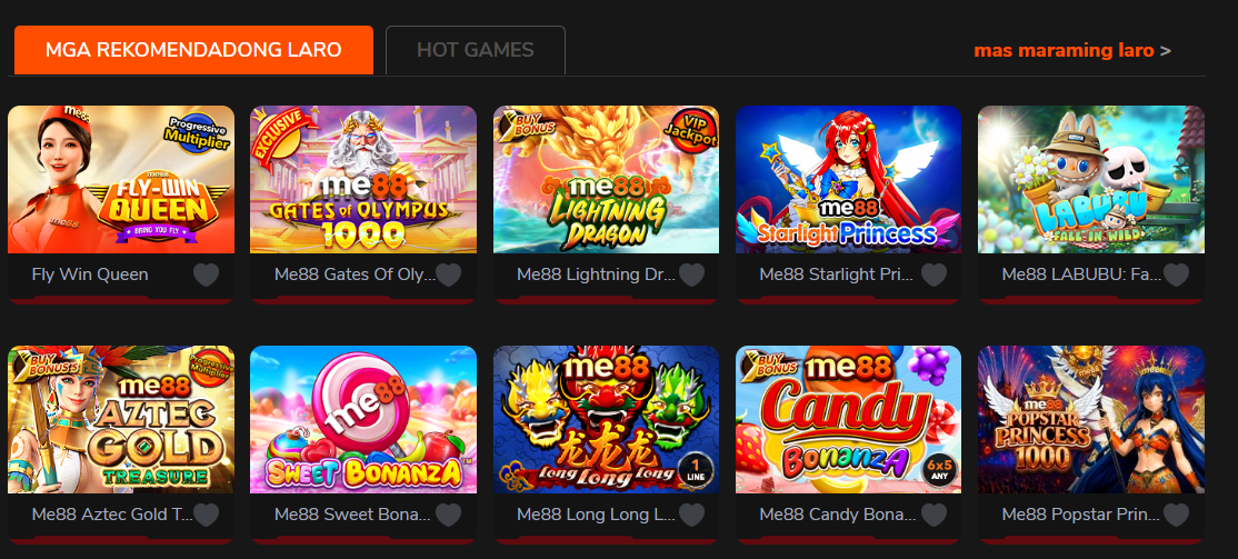 me88 game lobby — slots and jackpots